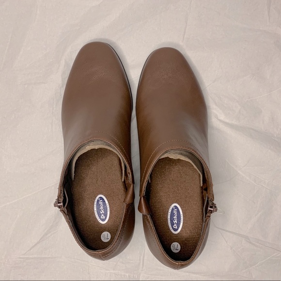 Dr. Scholl's Fordey Cognac Wedge Ankle Boots - Picture 5 of 7